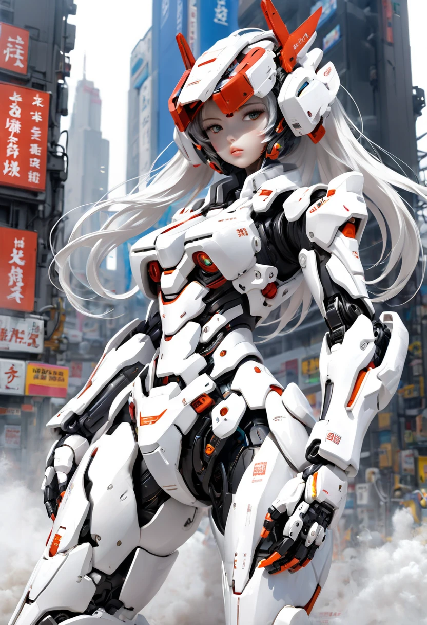 whole body、 White Mecha Girl、Light clothing、 light armor、Stiletto heels、Brainwashing visor 、 rape、destruction、defeat、Mechabare、 shiner、Destroyed、Iron Scrap Dock 、scrap、 High Quality 、masterpiece