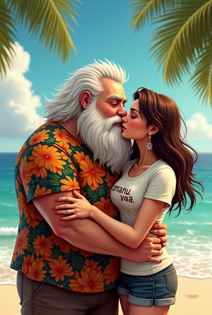 Overwatch, One old man Reinhardt and one young D.va, age gap, age difference, giant tall size, old man 70, long beard white, swimsuit, face smile, hairy body, naked, big long penis erect, cumming, he carries his girlfriend strongly with both hands, kissing mouths loves, ass fuck positions, sexy young girl 18, size tiny and skinny, a little pregnancy, face embarrassing blushed, in comfort sitting position for sex, one old man, one young girl, naked, nsfw, on swimming pool.