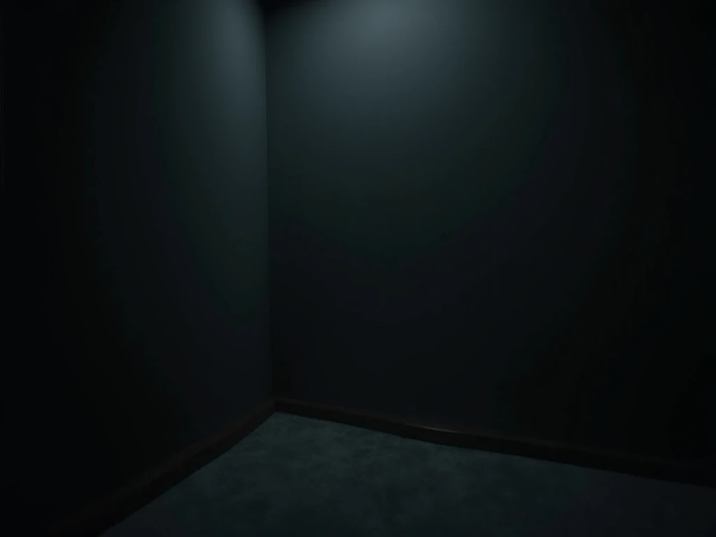 a dark room