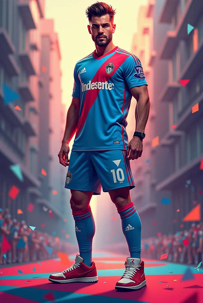 SAME BUT WITH JORDANES ON THEIR FEET AND A MARSEILLE JERSEY