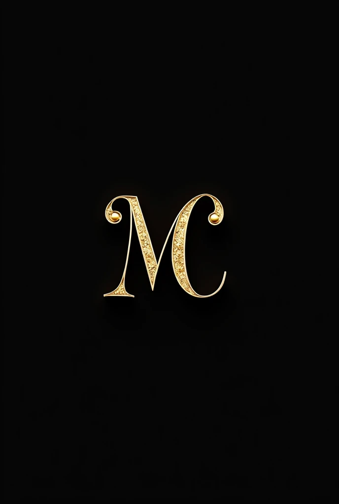 Make a logo with the letters M and C together. Stylish but quite creative with a black background, don't put anything down, just the letters