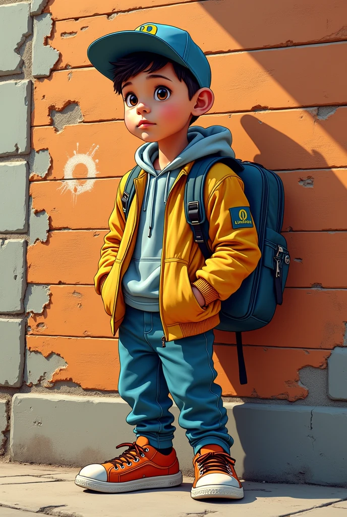 realistic real hyperealistic ??? wearing cap walking in street
,real world --auto --s2