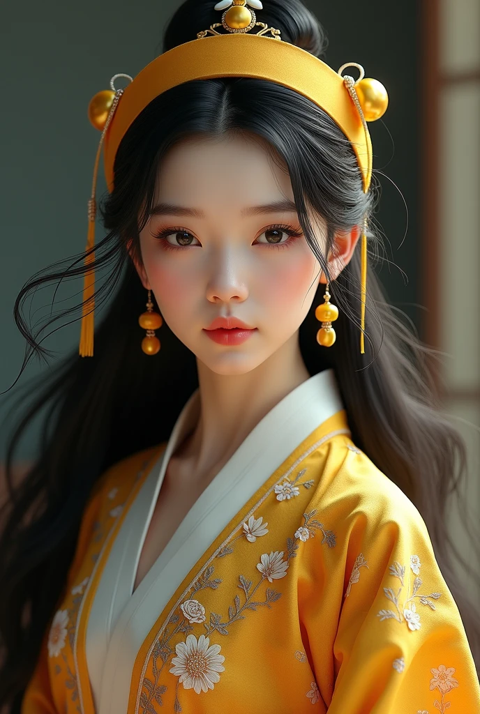 an ancient Chinese goddess, Dunhuang style,Serene expression,shui mo hua,Buddha,Buddhist,Lotus,Chinese painting style,Thangka style,3D