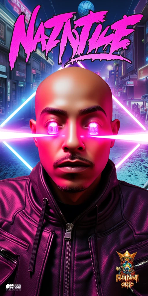 3D animated Character Nztykle , Long Strong beams of Lazers Shooting a beam of energy From Eyes with energy Particles go the edge of the artwork ::6.3 The man is Muscular Wearing Streetwear, the man has super close shaven skin Bald Head::5.1 , dreamscape portraiture, eye-catching detail,
vaporwave grotesque aesthetic,High saturation color,David bust sculpture head and body separated, double contact, Commodity Ocean News,High saturation color,Futuristic city, English title，fantasy, , desert, ocean, Chinese pavilions,Retro screen close-up,coconut tree,24th century,Strong psychedelic colors and retro-future decadence,distressed and stylized, illusory、Collage、No order，dystopian、lo-fi、sample fusion jazigital、chiptune、Fault art、Futuristic、High quality、dematerialized art、retro tech、 surrealism,vaporwave nostalgia, very vaporwave, maximalist vaporwave, vaporwave, vaporwave!, vaporwave aesthetics, cyberpunk vaporwave, 90s aesthetic, vaporwave art, 90s aesthetic, 90's aesthetic, hip hop vaporwave, vaporwave aesthetic, vaporwave cartoon,