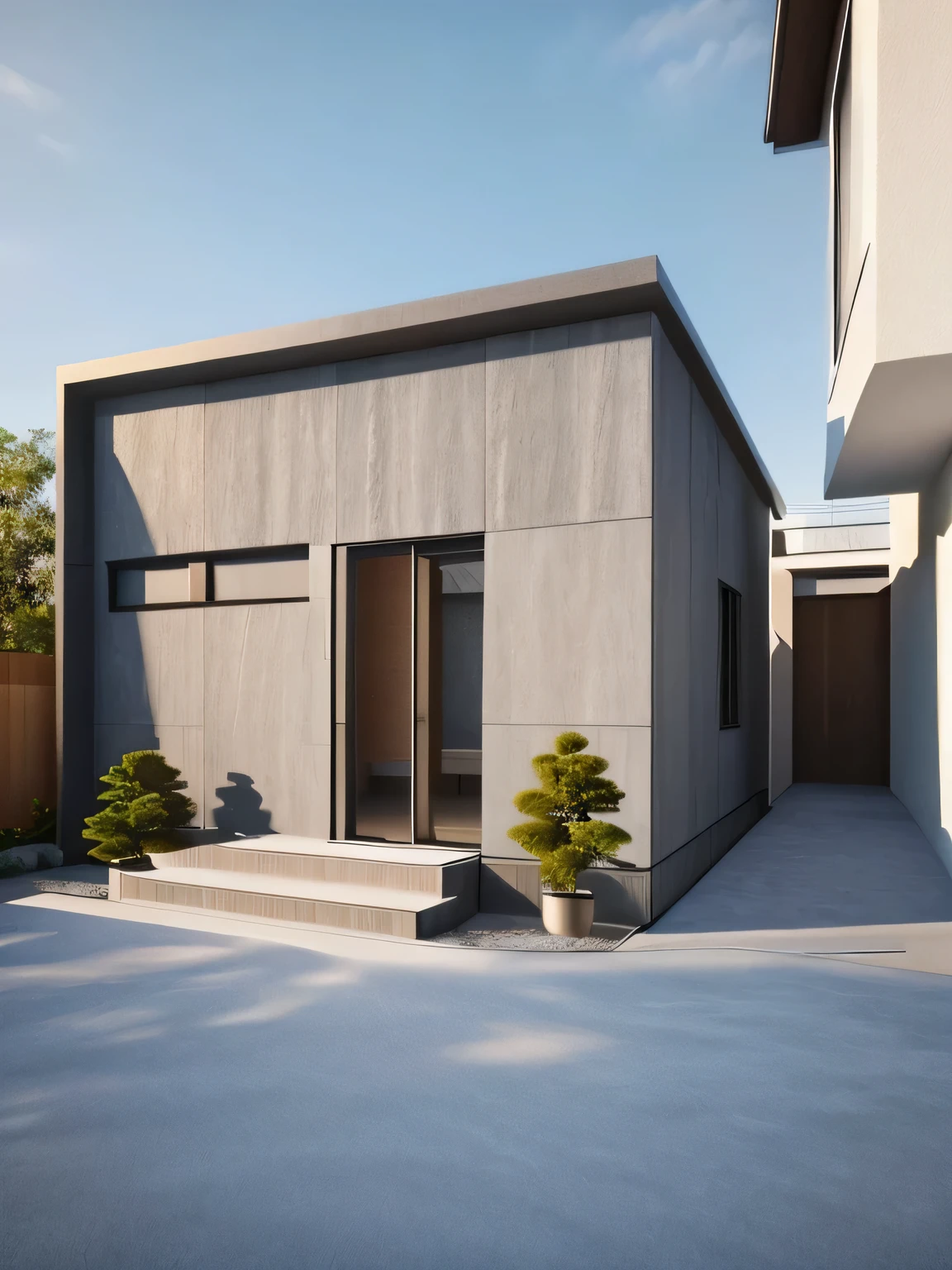 (masterpiece, best quality:1.2), 1villa, a rendering of a modern house with a lot of windows, architectural visualization, residential, architectural rendering, high quality rendering, wide angle exterior 2022, overall architectural design, rich house, 8k vray render, concept house, very realistic render, exterior design, precise architectural rendering, highly detailed architecture, gang house, quality rendering, ”ultra realistic