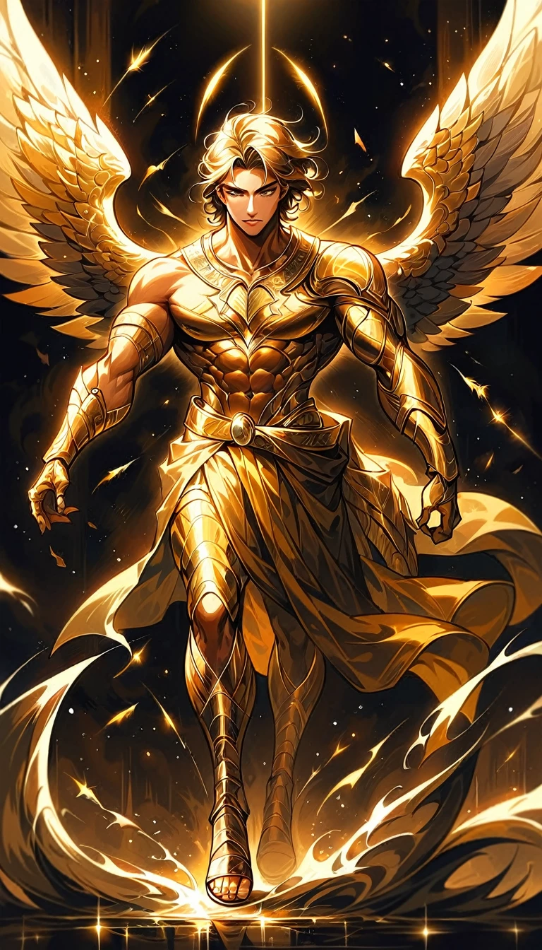 A strong, manly, naked man in an explosion of rainbow-colored translucent lilies, ((strong and muscular body, realistic)),Rendered by Octane,Unreal Engine,Rococo Paper Cut,Green and White Watercolor