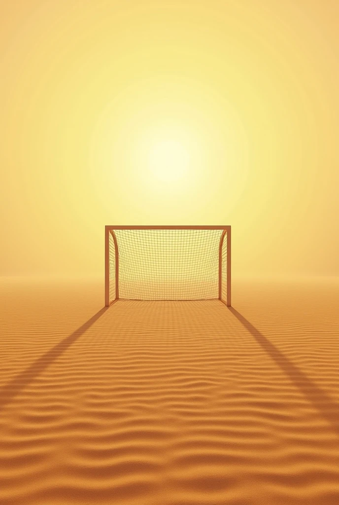 Make me a picture of a football field in the desert 

