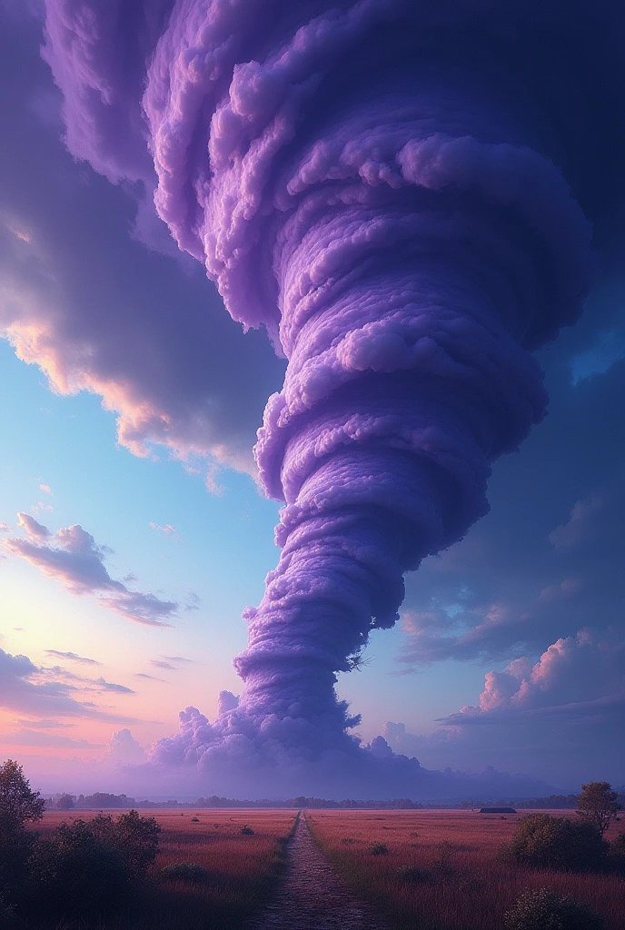  big tornado cloud painting comes out of the sky,  Fractal Thunder Dan Mumford , Rudd!!!,  stylish storm , purple tornado , inspired Lads, Rudd!,  Swirling Thick Tornado , Lads, Rudd and lois van baarle, Background artwork, Swirling Scene ,  just a joke ,  beautiful tornado , The Swirling Magic of Nature