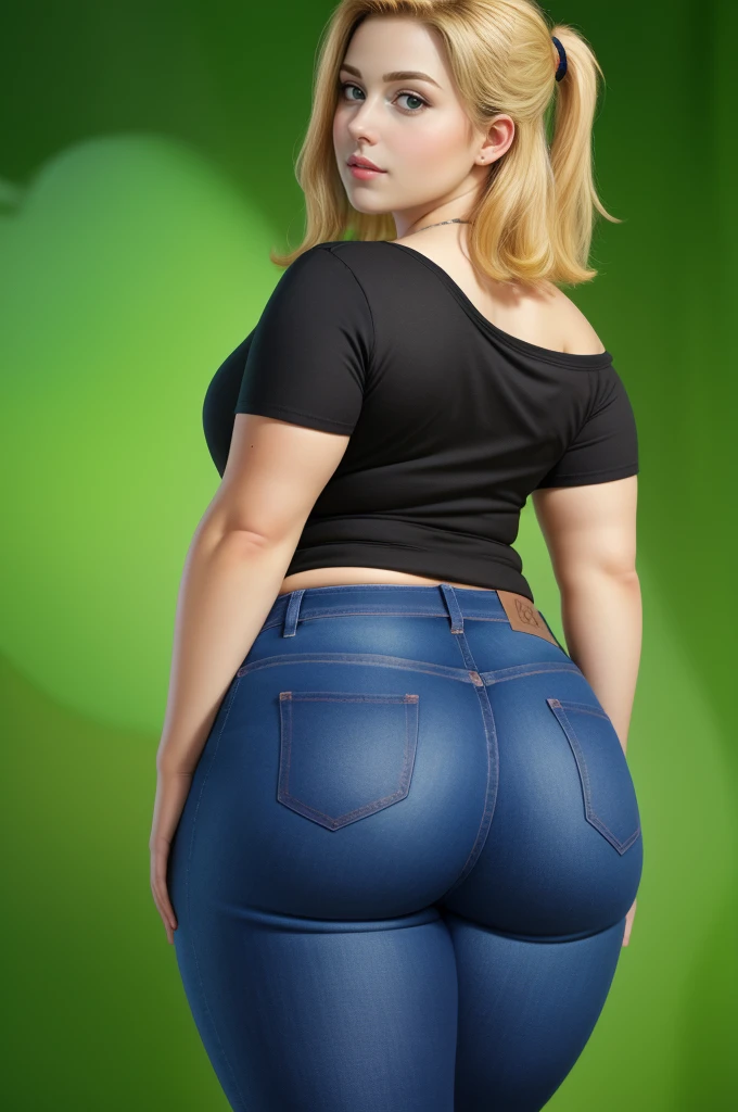 Ultimate realism (( chubby blonde woman bending over))
