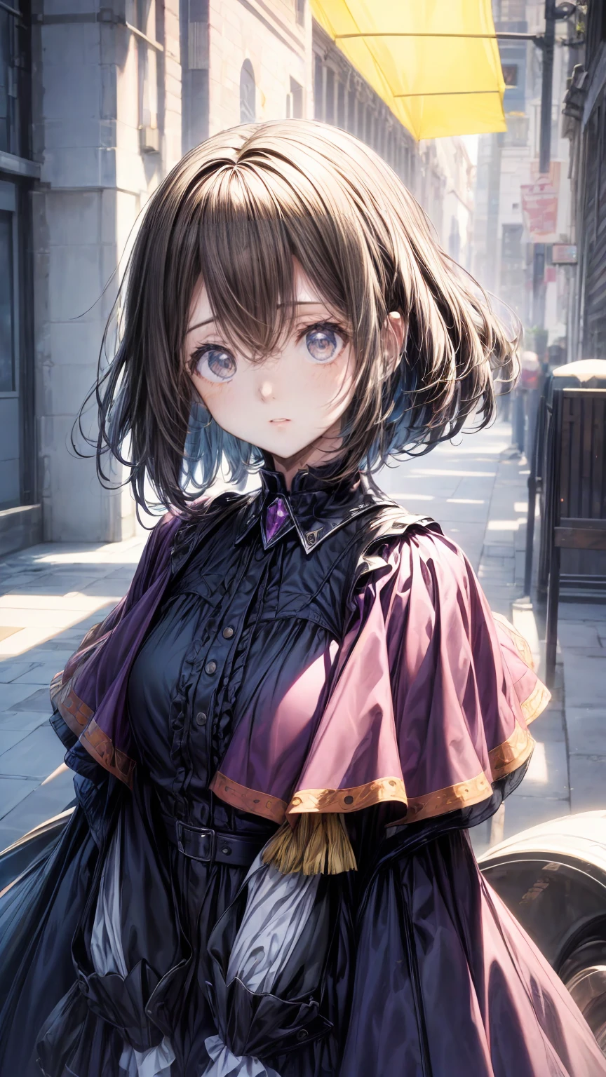  score_9,  score_8_up,  score_7_up, sauce_Anime,,  best quality,  Official Art, masterpiece,  best quality, pastel, Low fidelity (praise)  art style  , pastel pink and purple tones, crystallization,Anime style,  1 girl,upper body,, Beautiful white skin ,black girl ,Dark Gothic
