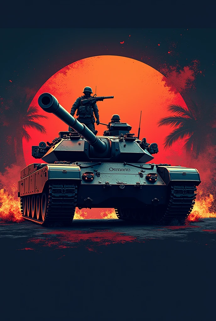Create a logo with gfx and use the name APELbCINOBA9I and the game theme world of tanks in orange style, give me the same in neon color, increase graphics and improve colors, make it look like 4k image, improve graphics до уровня бога, improve graphics, make it hardcore, use hardcore fonts, add animation, other design