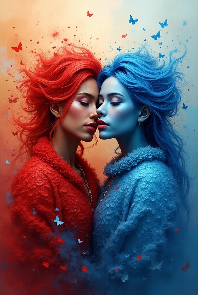 Good name with red color and morning name with blue color with art background