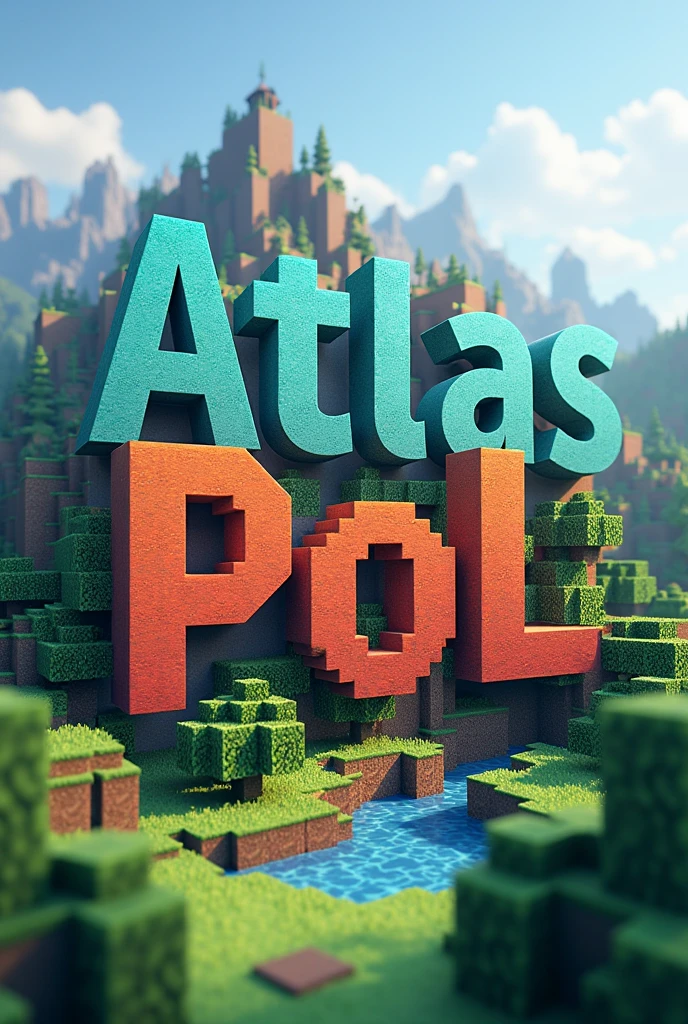 A Minecraft-style image with text that reads Atlas Pol