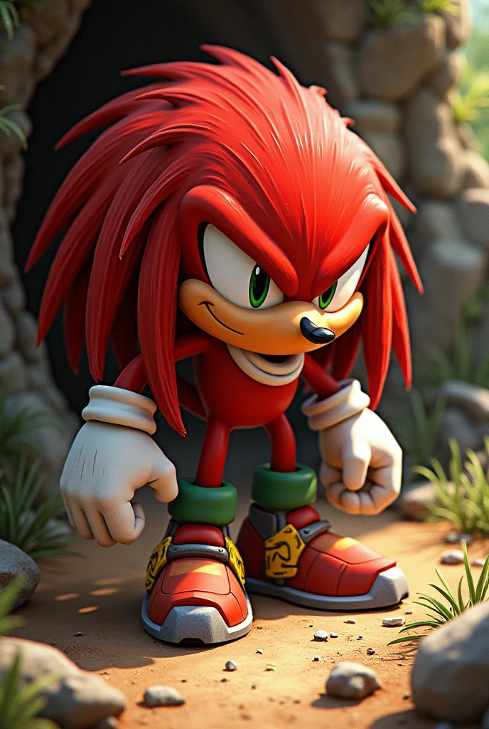 Crea a shadow el erizo de sonic ponle musculos
