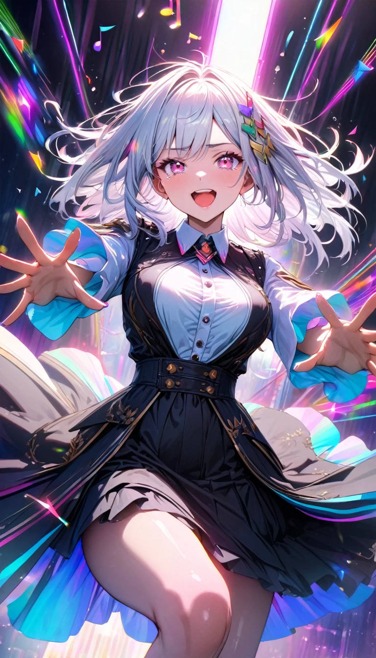 A big smile,