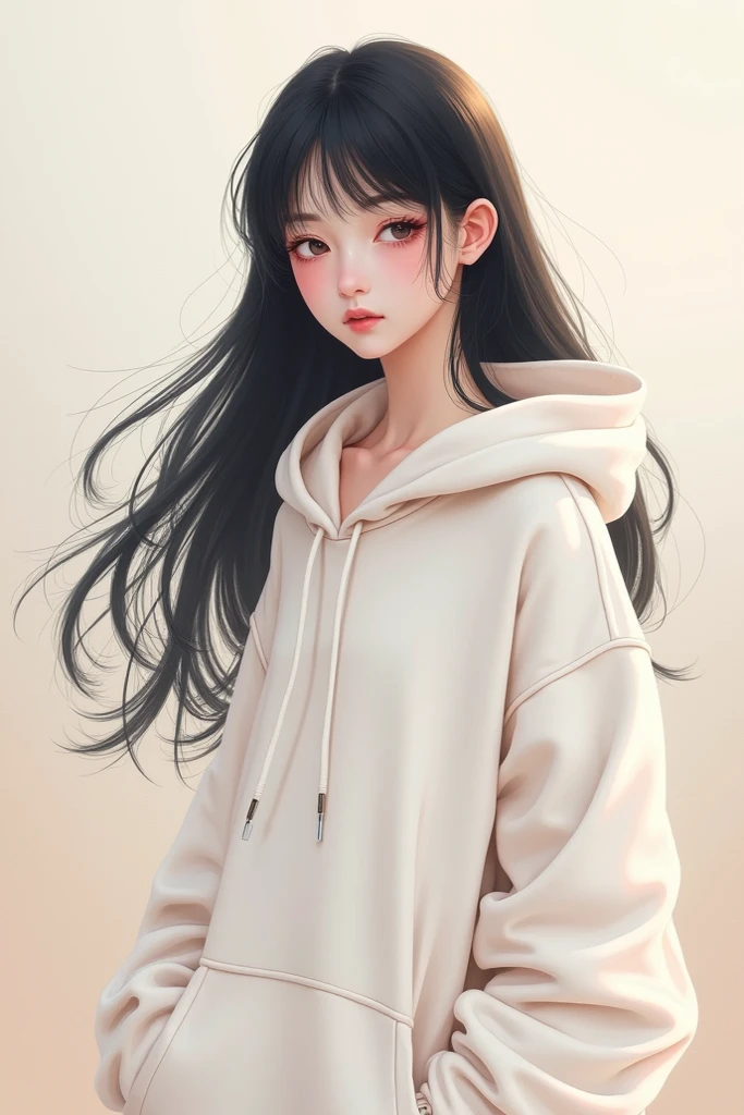 (masterpiece,ultra-detailed,best quality,8K,CG,illustration,shaved:1.0),(petite girl:1.2), <lora:more_details:1> ,simple background, <lora:jyoji fuku v14.0:0.5> jyojifuku, parka, hood