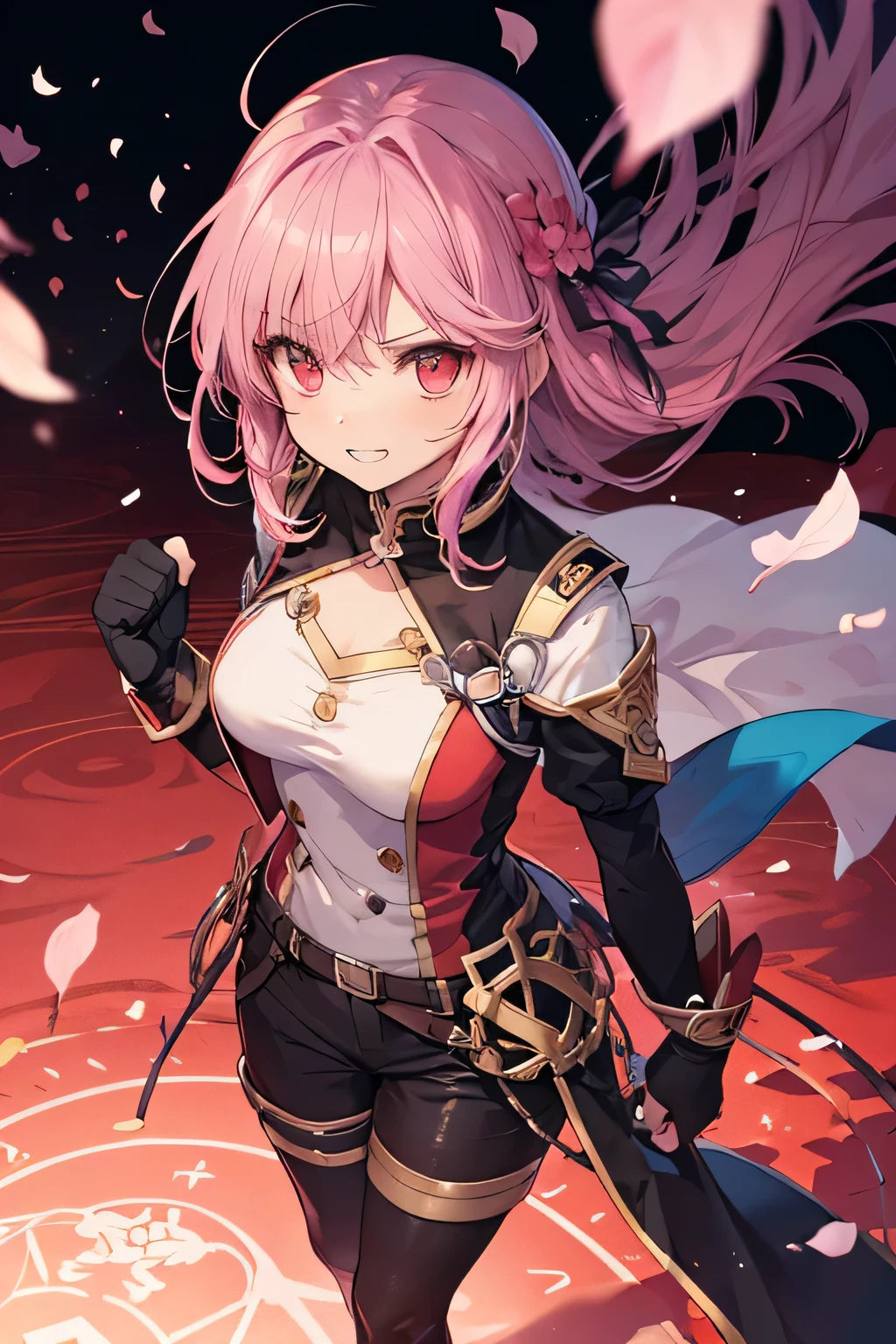 1girl, 1boy , hand on crotch, pink hair, glasses, long skirt, single bare shoulder, short hair, messy hair, glowing eyes, hair ornament, detailed, teasing, sexy, cute, masterpiece, best quality, red jacket, no shirt, cum on face, cum on upper body, small penis, cum, cowgirl position, girl on top, sex, pov, full body,  pov from below, cum on tits, white shirt, naked breasts, hand on crotch, glowing eyes, charlotte(genshin impact), red hat, viewer on leash, leash, holding leash
