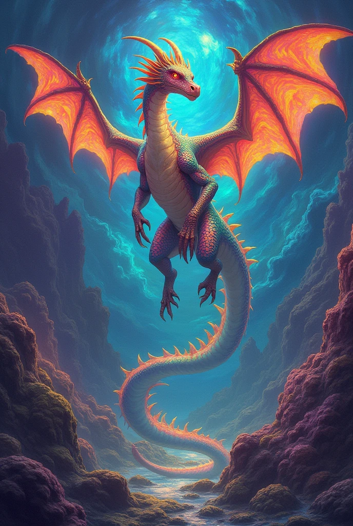 god dragon Bright colors