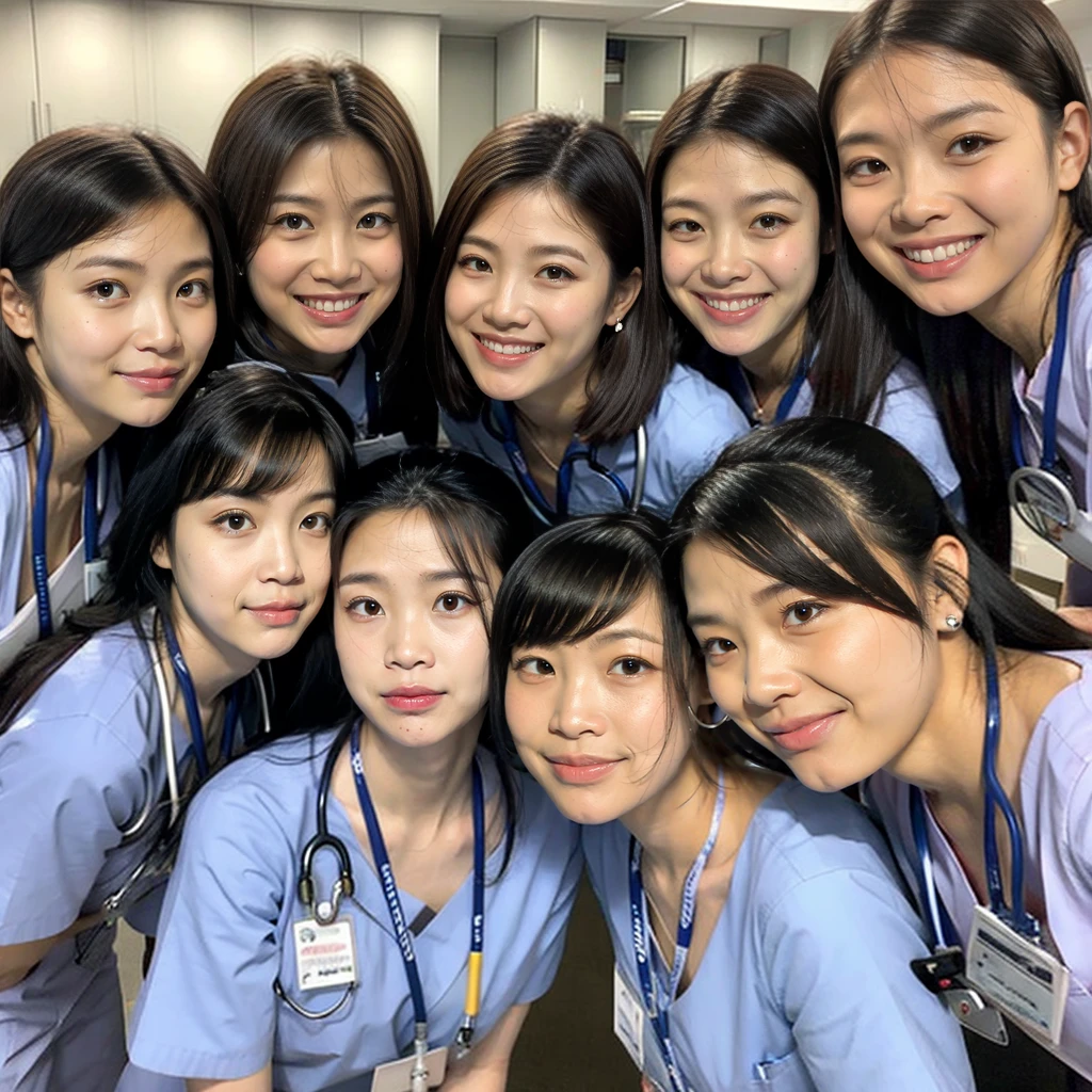 Group of nurses。Filipino。