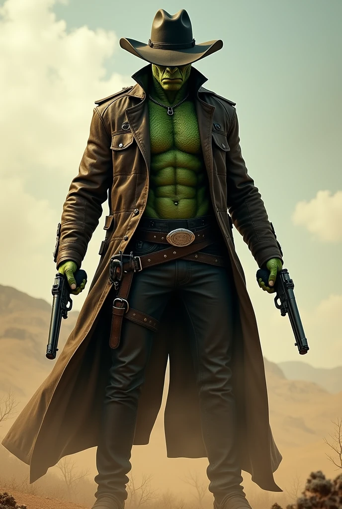 drawning, bright coloured, Frankenstein's monster, stark, Furiosa, Gothic style, baldie, Square head, wrinkled greenish gray skin, wearing a torn brown overcoat, ripped black pants, booties, suture marks on forehead and arms, white background, fully body