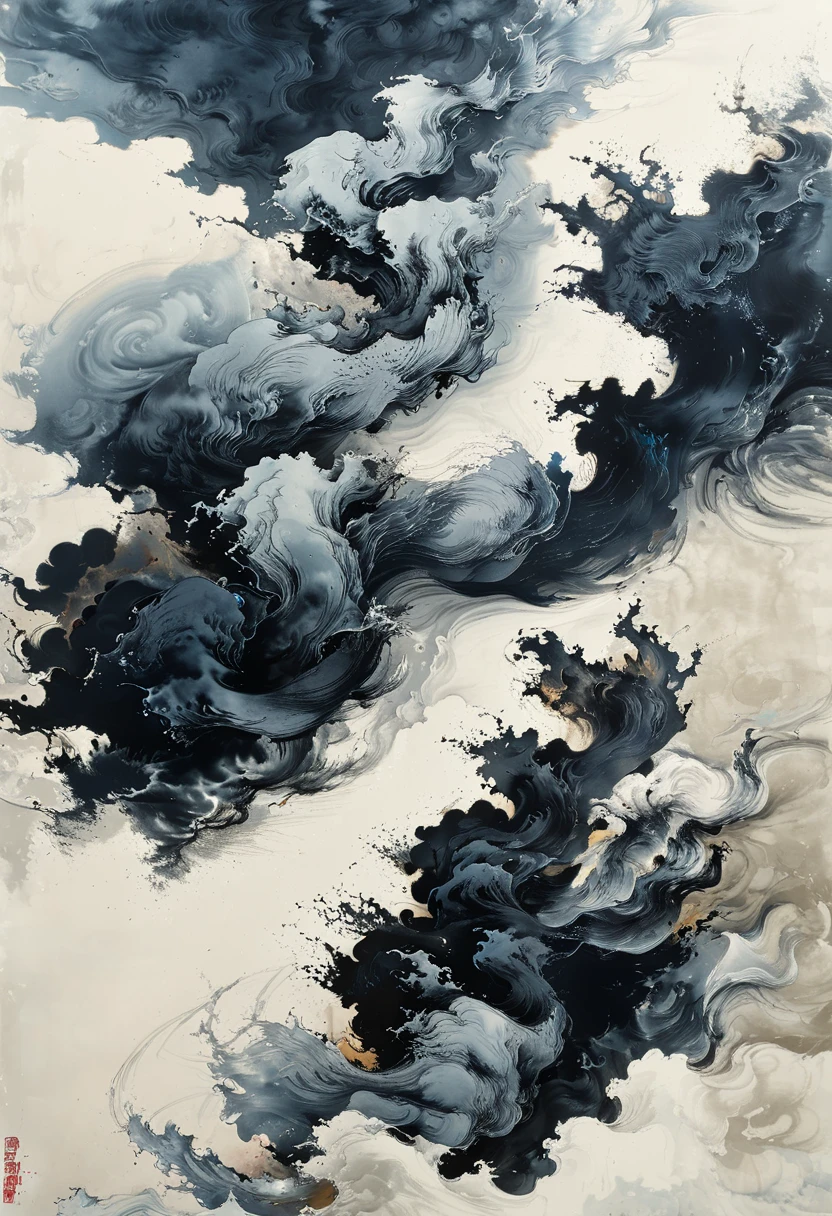 Chinese ink , Sky,