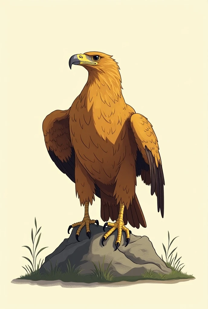 Aguila Aquila chrysaetos Colombia, illustrated type , Not very elaborate , no text, illustration only less detail