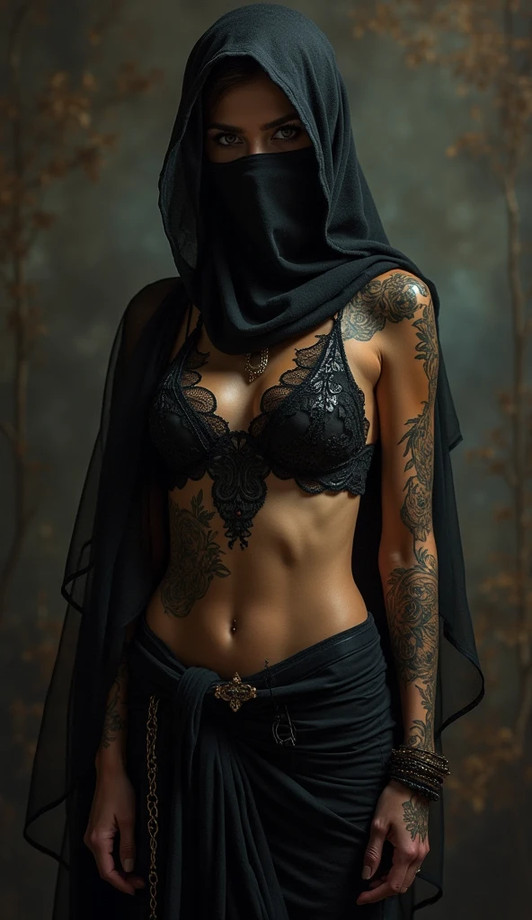 40 year old beautiful scandanavian woman, big green eyes, skin imperfections, freckles, aloof expression, ((astonishing naked nudist fetish femdom nun)), standing up, elegant, veil, sexy face, sexy, voluptuous, big teardrops , round cute sweet face, detailed skin texture, round sexy ass, look at viewer, sexy femdom, sweet lovely candid expression, fetish clothes, ((transparent sheer sexy lingerie)), bottomless, stockings, in an ancient castle, large breasts, nice pierced nipples covered by braids, excited, inviting big promising smile, long ginger hair, two braids, tribal tattoos cover most of her body: 1.5, hyper detailed realistic scene, half body shot, dynamic natural pose, nsfw: 1.8