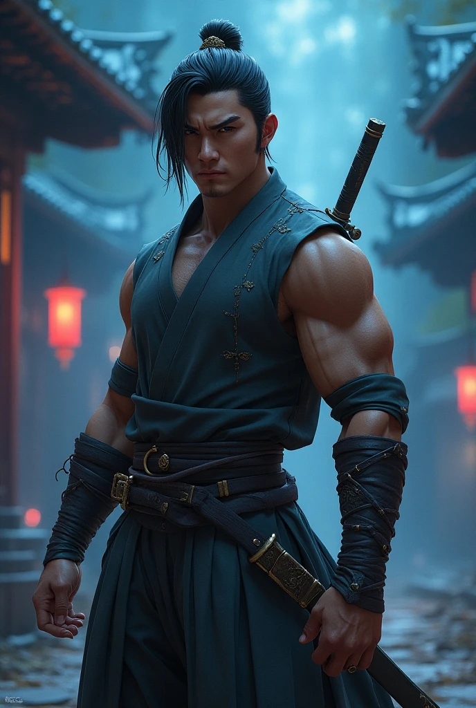 Close-up of a person holding a sword in front of a horde of zombies., Roronoa Zoro, Anime Badass 8K, manga wallpaper 4 k, Best konachan anime wallpaper 4k, Epic anime artwork, Handsome young man in the art of defeating demons, Demon Slayer art style, Anime art wallpaper 4k, Anime art wallpaper 4 k, anime wallpaper 4k