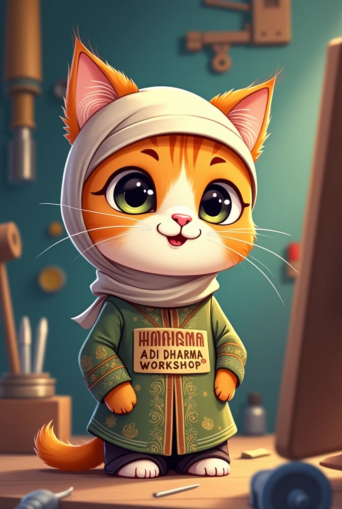 Islamic Face and Cute School Teacher Animal Photo. Girl for man but cute face
