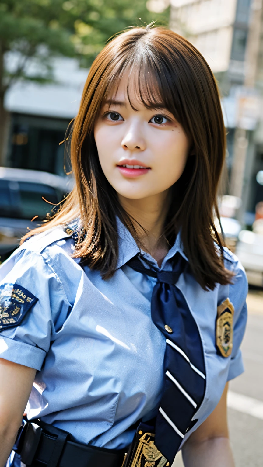 Big Breasts　Female police officer
