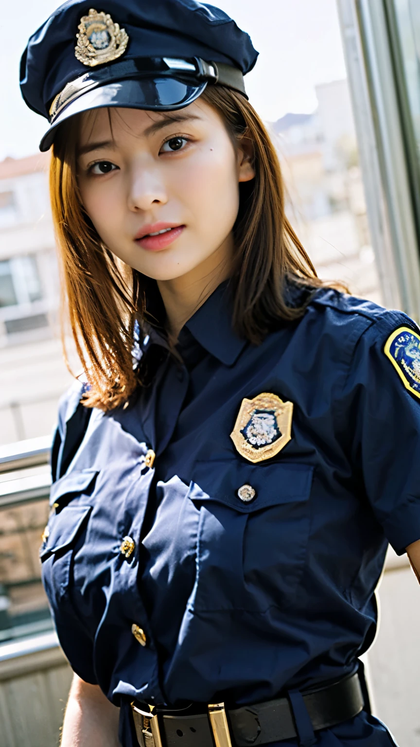 Big Breasts　Female police officer