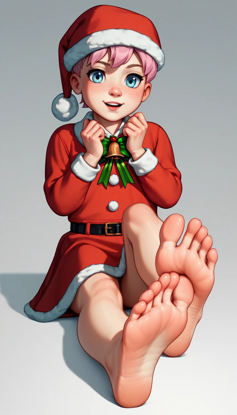 junior high school，christmas Girl，foot focus,Barefoot，Rope binding，Constraints，SM