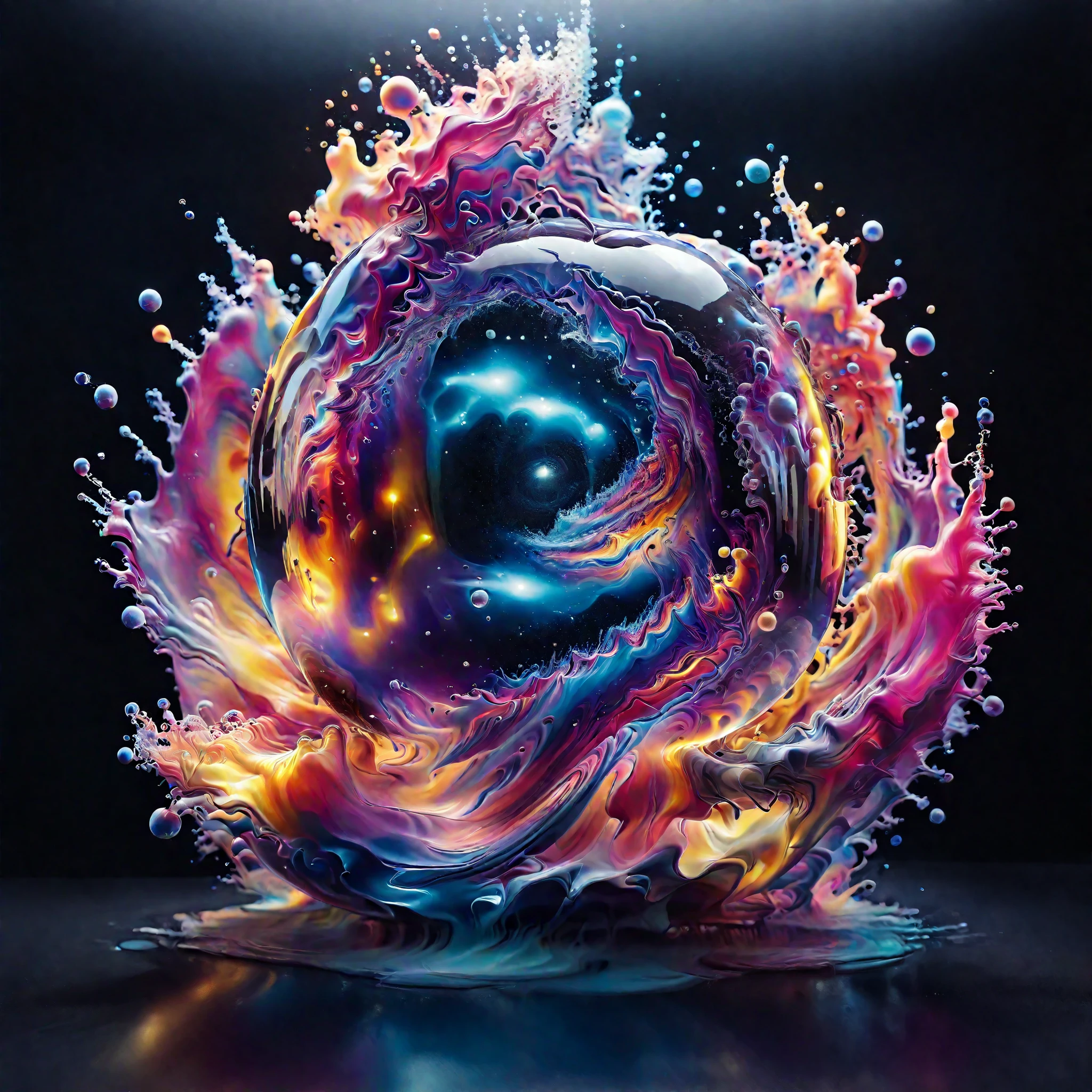 Bend and warp this image into many different spheres, orbs, bubbles, and balls of light. Full psychedelic patterns swirling spirals and surrealism at it's most visual. Hallucinations make life worth living. Photo realistic, cinematography, bright vibrant colors melting and dripping into each other. Pull the center of the image inside out and doak it 8m super saturated colorsbbannf then sprinkle sulfuric acid over it and let it reconstitute in yhe freezer.