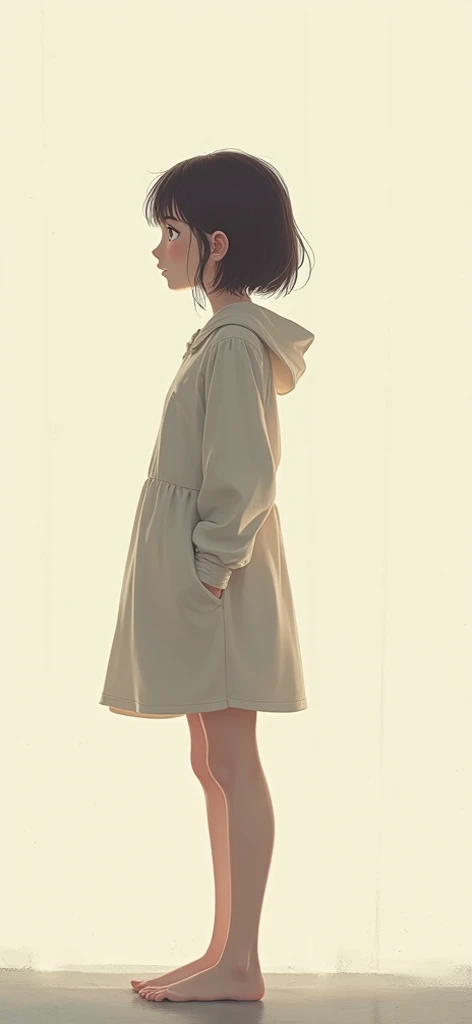 highest quality、realistic、Japanese、girl、zoom、look up、cute、Green eyes、ponytail、black hair、all back、Forehead is coming out、playground、long hoodie、long skirt、sneakers、stroll、Cherry blossom trees、joy、smilingly
