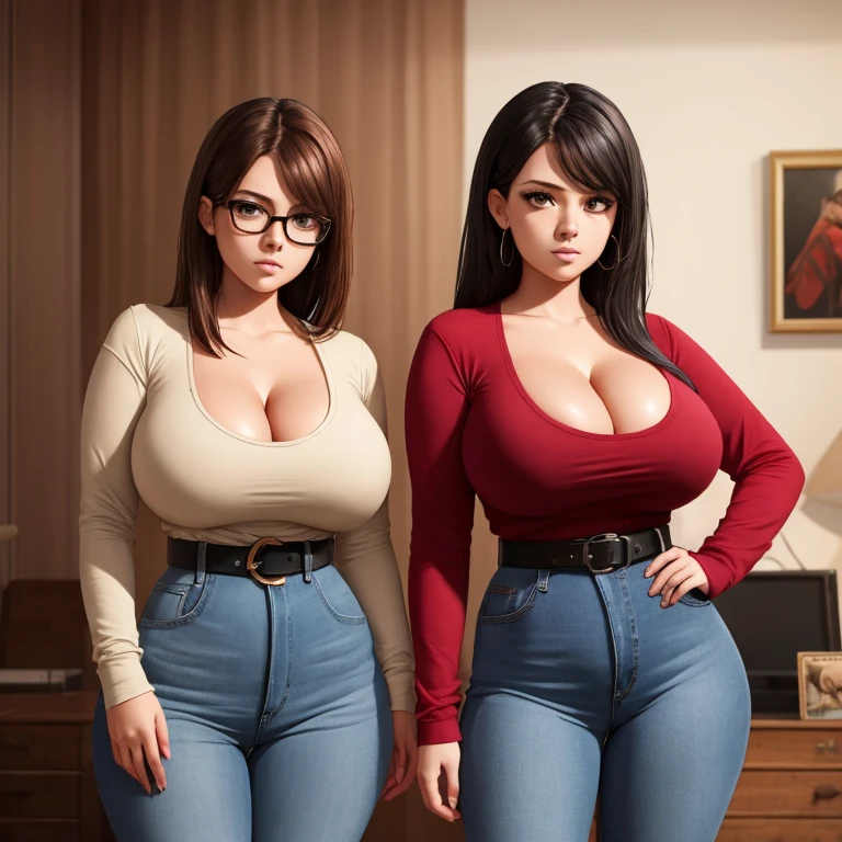 (masterpiece), face of a teenager, symmetrical, photorealistic, surreal, beautiful, upper body, shag_cut hair, dark hair with blond highlights:1.3, wearing a simple transparent sweater,denim skirt:1.3, perfect anatomy, (no underwear), large breasts, supernumerary_nipples, seductive and erotic, looking at the viewer, blush, humble, curvy, elegantly formed, very innocent smile, slightly muscular, elegant, close to perfection, dynamic, highly detailed, character sheet, 8k photography, professional photoshoot, conceptual art, highly detailed, smooth, positioned so that the body is symmetrical and balanced directly to the viewer, cinematic lighting, photorealistic, lap of nature