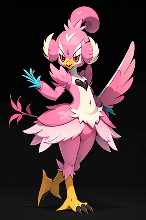 Female furry pink bird pokemon v style 