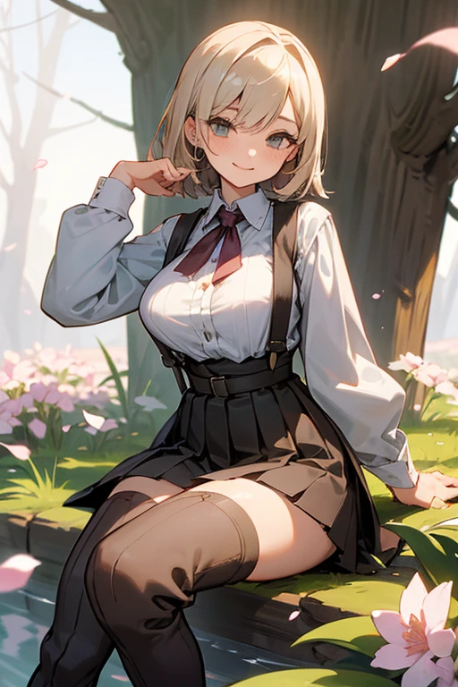 masterpiece, best quality, highly detailed background, perfect lighting, best quality, (extremely detailed face), volumetric lighting, intricate details, shadow, tonemapping, sharp focus, hyper detailed, trending on Artstation, (solo) ((Looking at the viewer)) .Girl with short blond hair.  Brown eyes. curvy. Blush, Clear skin.  Big bust.((Gothic dressed)). ((Sitting in the park reading)) ((Legs open)) ((white underwear)) ((wet vagina)) ((legs open showing vagina))