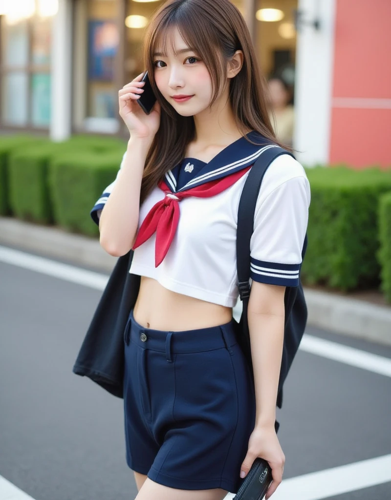 Pubic hair grows、Smile full of happiness、((Thong Panties:1.3))、、、Panting face、Lacking、After being attacked、school girl outfit(Plaid miniskirt)、a sailor suit、Sweating、Expression in a state of excitement、short-hair、eye glass、Skirt is pulled down