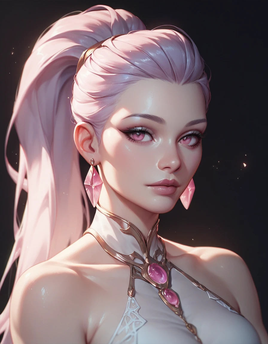 (masterpiece, best quality), shiny face, shiny skin, best quality, ultra-high resolution, depth of field, intricate details, thin, ((slim)), beautiful girl, Light pink hair, white skin, light purple eyes, sharp jawline, cropped jacket, messy hair, plump lips, upper body, smirk, plum areolas, light colored areolas, Puffy nipples, puffy areolas, both sides of tits is in the flame, detailed eyes, detailed tits, enhanced tits tufts, detailed face, detailed tits, detailed vagina, light pink nipples, full body