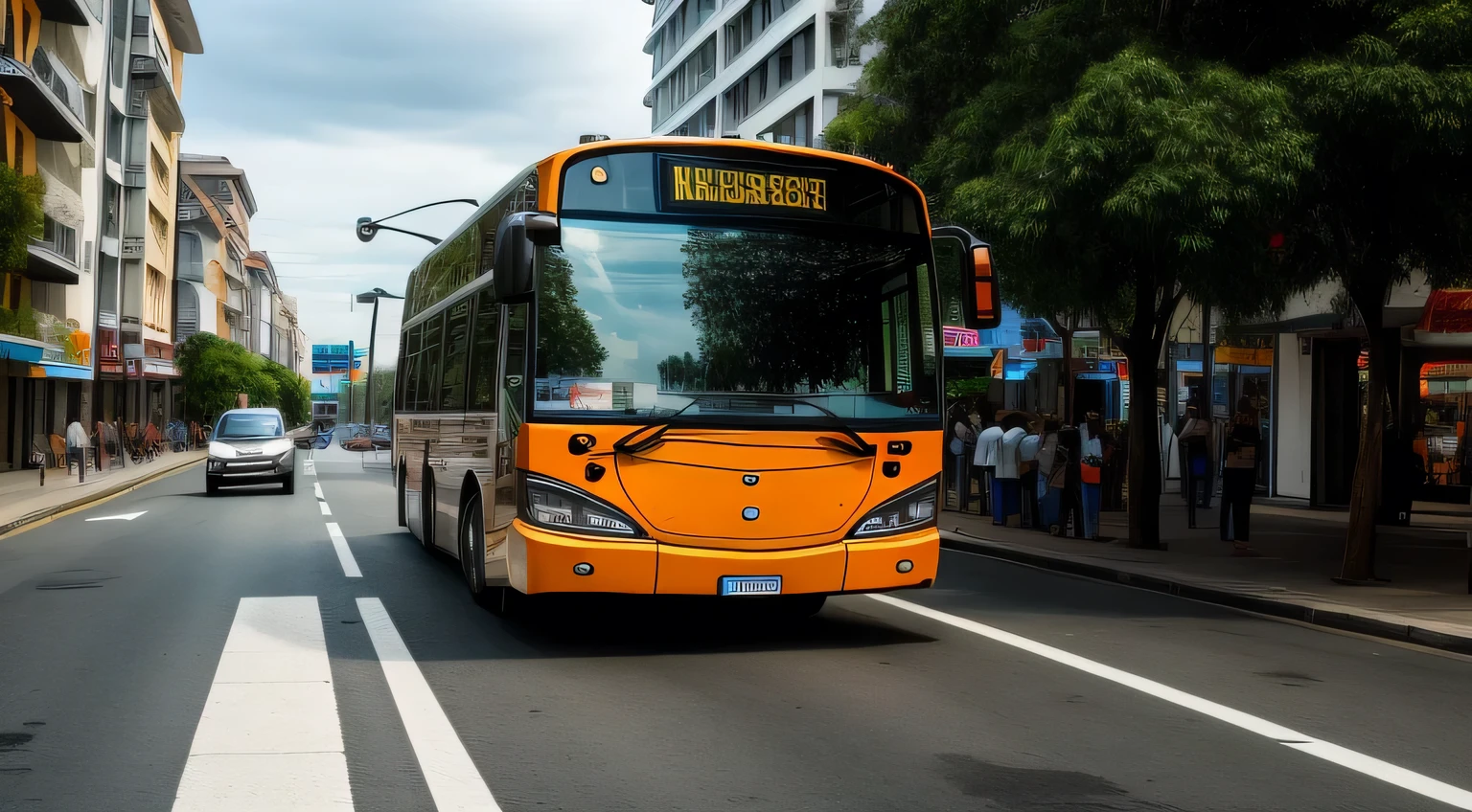 masterpiece, realistic, hd, realistic, bus, jetbus3, street, day, city