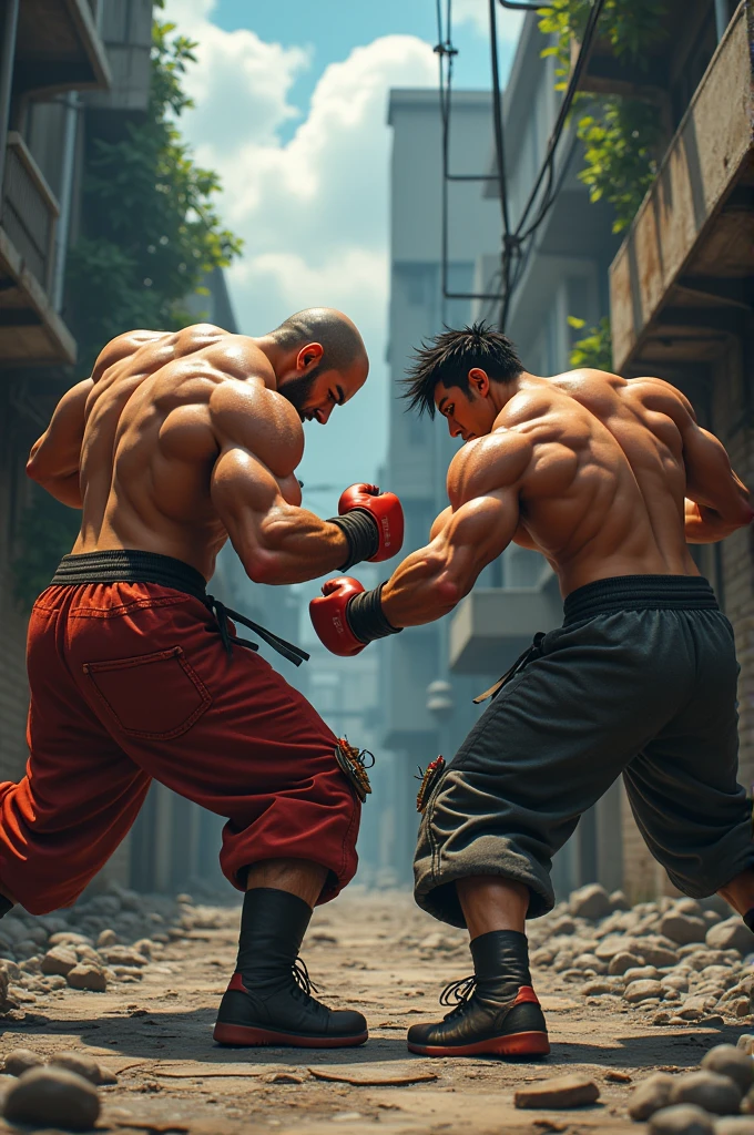 I'm fighting with Akuma, I'm Mexican and I like boxing and Taekwondo.
