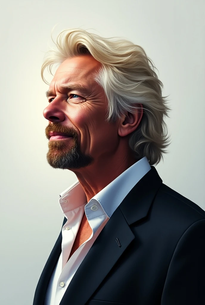Richard Branson de perfil