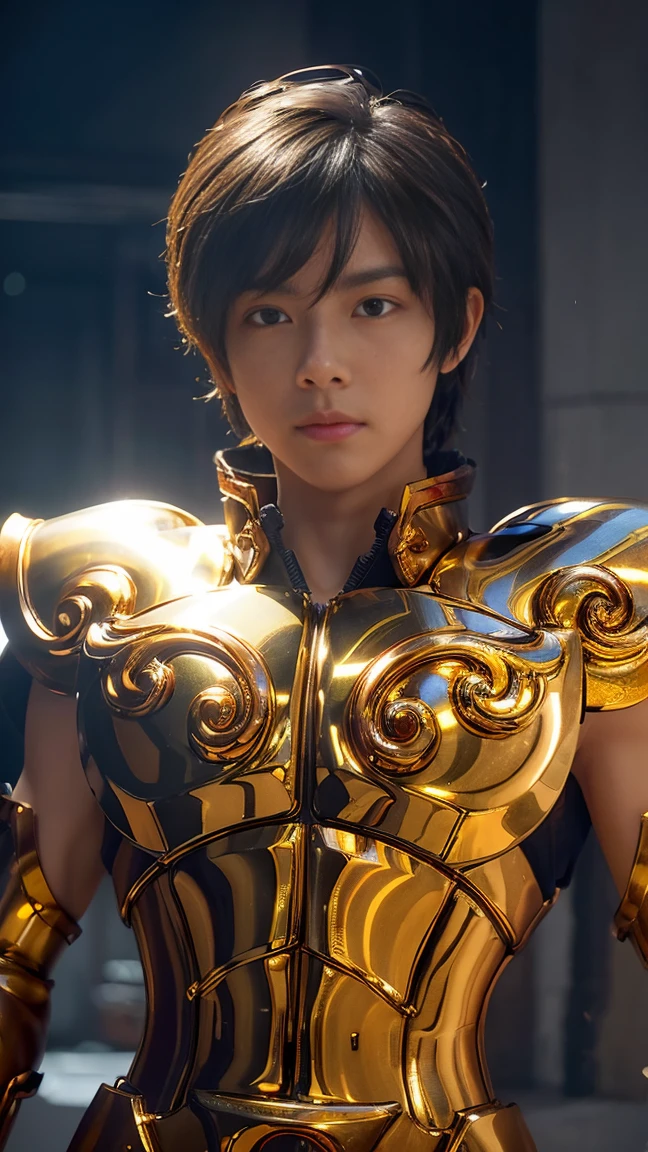 (((1man)))  a hyper realistic ultra detailed photograph of a handsome japan man photorealistic full pose style aiolia at agreek ruins background, tattered leo gold half shiny metal armor, sort brown hair, blue eyes, dynamic pose, detailed face, 30-megapixel, 4k, Canon EOS 5D Mark IV DSLR, 85mm lens, sharp focus, intricately detailed, long exposure time, f/8, ISO 100, shutter speed 1/125, diffuse back lighting, award winning photograph, facing camera, looking into camera, monovisions, perfect contrast, High sharpness, facial symmetry, depth of field, ultra-detailed photography, raytraced, global illumination, TanvirTamim, smooth, ultra high definition, 8k, unreal engine 5, ultra sharp focus, award-winning photograph, trending on artstation, realistick 8k