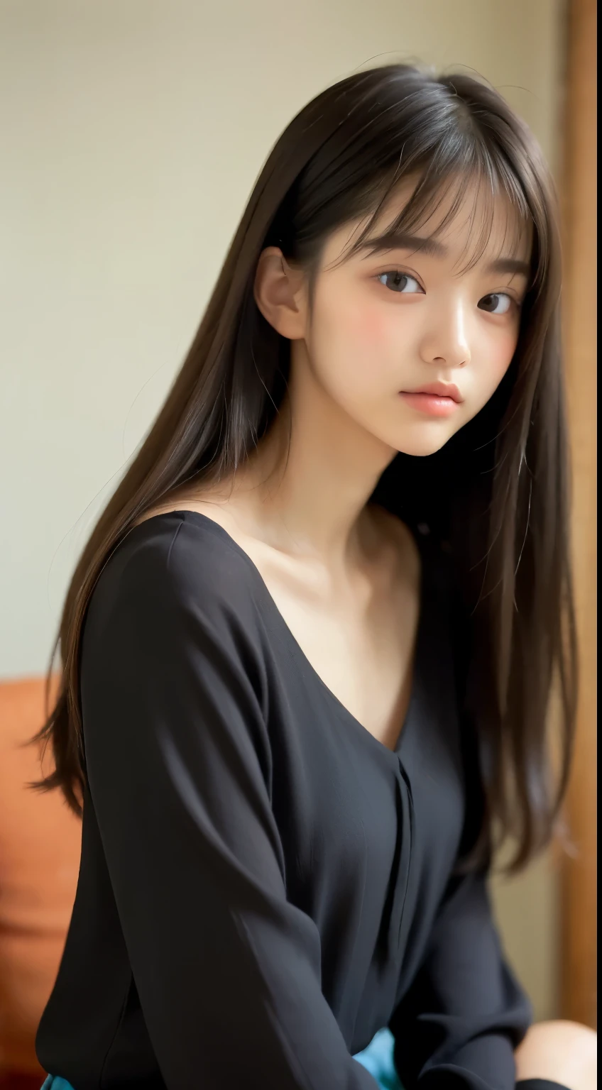 table top, highest quality, figure, Super detailed, finely, High resolution, 8k wallpaper, 完璧なダイナミックな構figure, detailed and beautiful eyes, winter dress,medium hair, small breasts, natural color lip,smile,big city、20 year old girl、midnight、beautiful and detailed face、perfect and beautiful face、slim face and style,spread your arms wide,Big eyes,Take a photo from below the knees at a face angle，cute，different color dress，various poses，