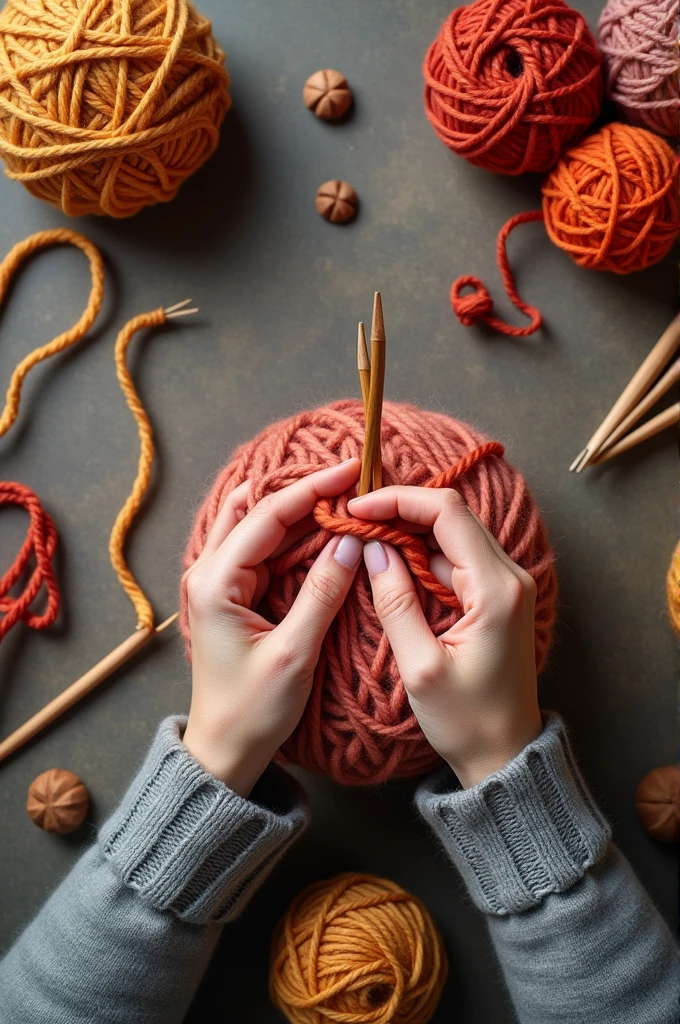 Arts and crafts knitting page banner