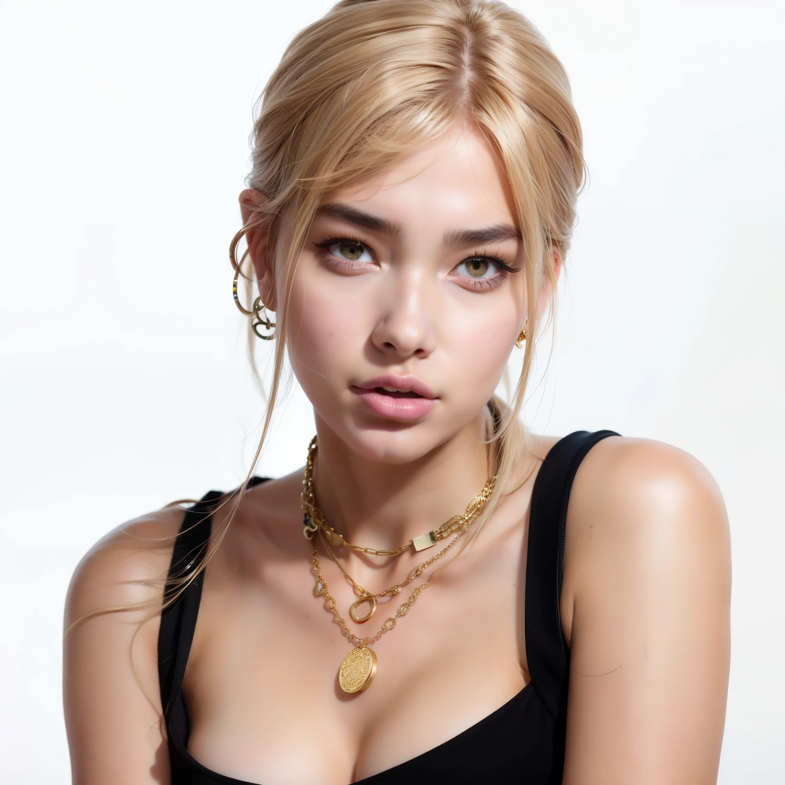 Mujer Araffe con un collar y un collar con un disco de oro, Parque Roseanne de Blackpink, Retrato de Jossi de Blackpink, Jossi de Blackpink, JIA, Retrato Jisoo Blackpink, Jisoo de Blackpink, Jisoo de Blackpink, rosa negro, Blackpink Jennie, Lalisa Manoban de Blackpink, ji-min, Jinyoung Shin, Heonhwa Choe