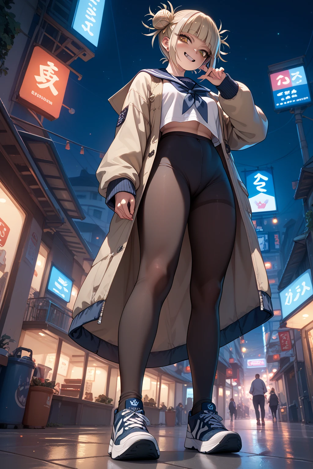 Full body toga himiko From directly below night