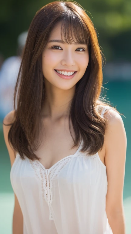 蛍光極薄生地ビキニを着た12 years oldのアイドル、sexy pose in the sea、naughty pose、sly smile、one girl rack、taken from behind、butt、(Photoreal:1.4)、(Masseter muscle part:1.3)、 (intricate details:1.2), (clear pictures)、RAW photo, (highest quality, masterpiece:1.2),(intricate details:1.4),(octane rendering, 複雑な 3D レンダリングのSuper detailed, natural soft light、Reference version、vivid details, Super detailed, realistic skin texture, face, detailed and beautiful eyes, Highly detailed CG Unity 16k wallpaper, compensate, (detailed background:1.2), shiny skin、sexual excitement、, 8k, High resolution, dramatic shadow, sunlight, brightly colored portraits, realistic,adorable, 12 years old, junior high school girl、shortcut