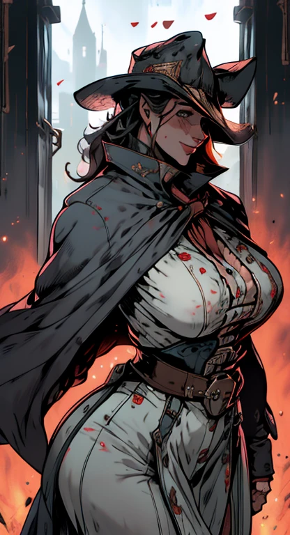 Cowgirl, bounty hunter, sexy girl, massive perfect breast,