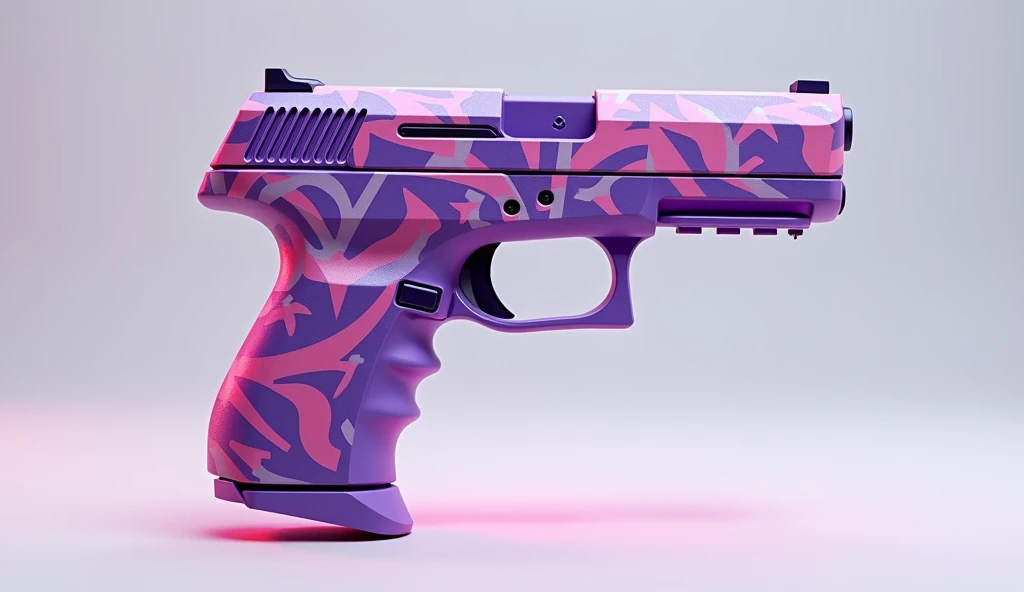 Metallic pink Glock, Pistol, epic realistic, faded, neutral colors, (hdr:1.4), (muted colors:1.4), (intricate), (artstation:1.2), dramatic, intricate details, (technicolor:0.9), detailed, [[rutkowski]], intricate, cinematic, detailed
13. + details